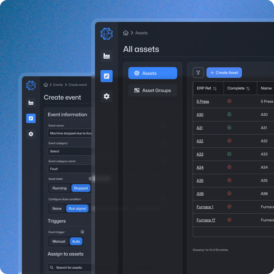 Manufacturing Dashboard Interface